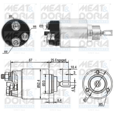 Solenoid Switch, starter